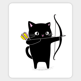 Archer cat Sticker